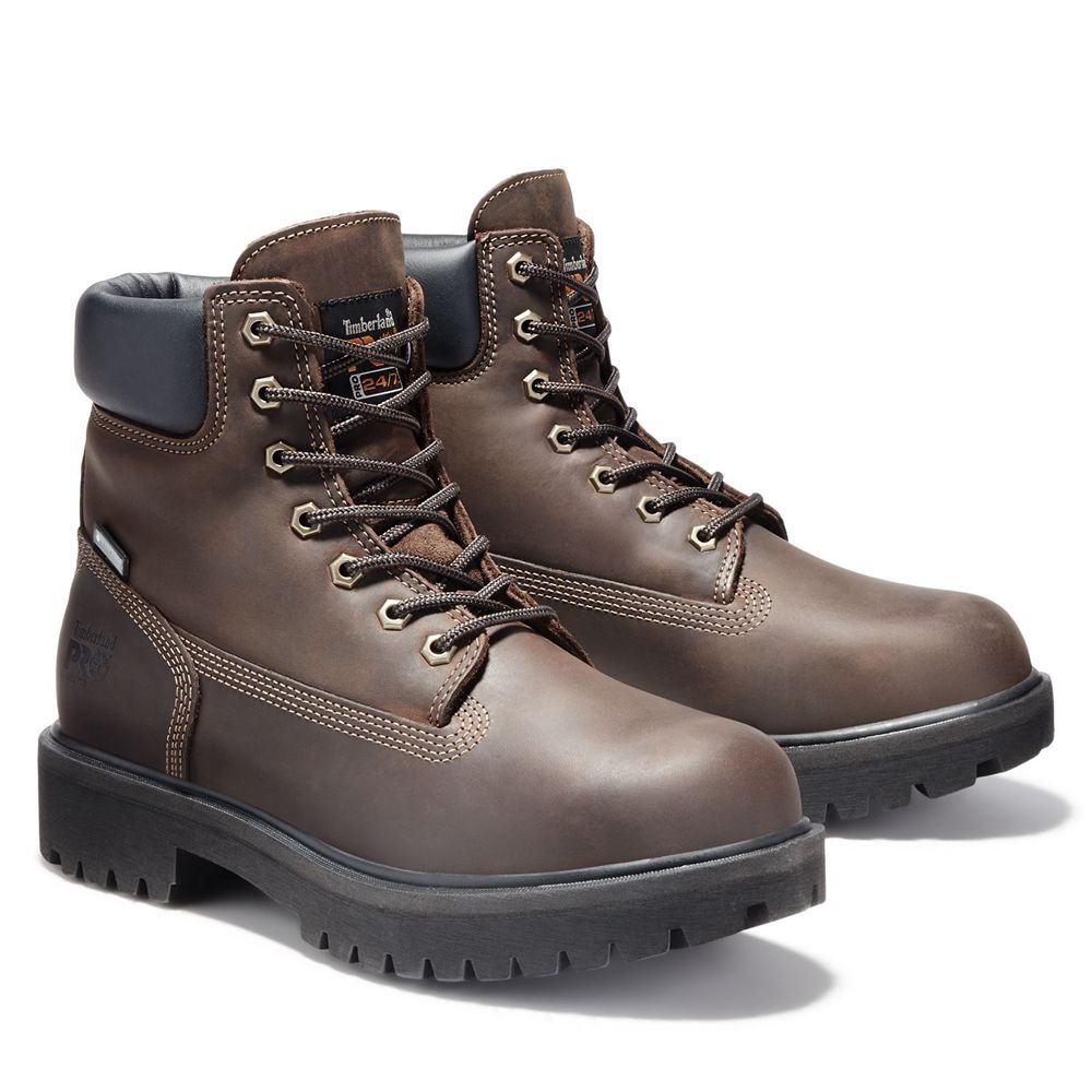 Botas Pro Timberland Hombre Pro Direct Attach 6\" Steel Toe Marrones - Chile JCE-985763